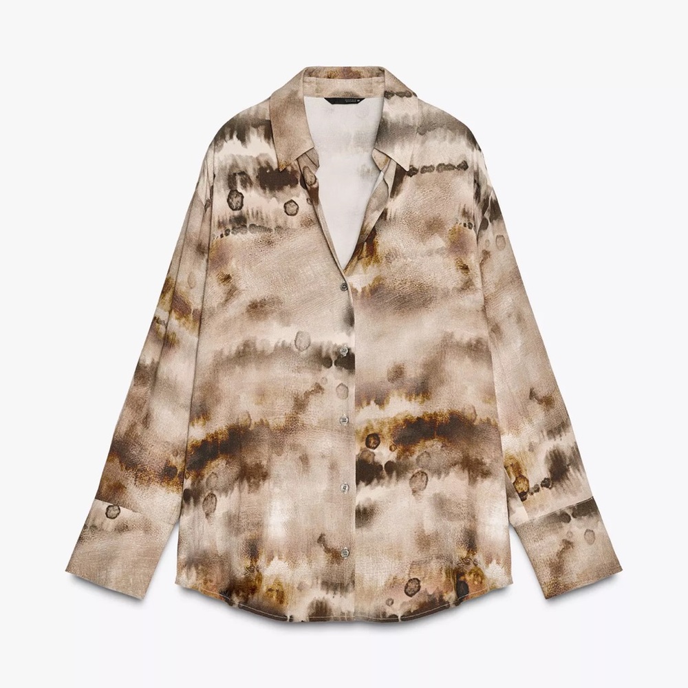 Zara printed Abstract Shirt